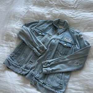 PacSun Light Blue Distressed Jean Jacket